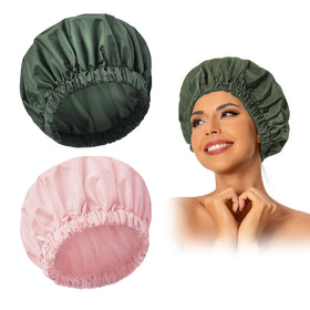 Edoneery Shower Cap front view in solid colour