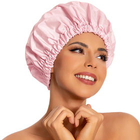 Edoneery Shower Cap front view in solid colour