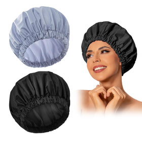 Edoneery Shower Cap front view in solid colour