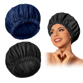 Edoneery Shower Cap front view in solid colour