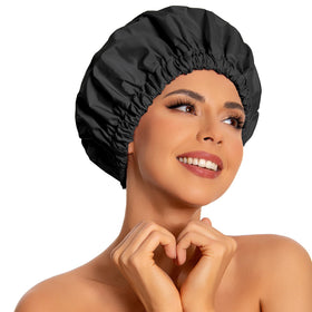Edoneery Shower Cap front view in solid colour
