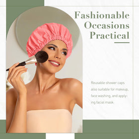 Edoneery Shower Cap showing elastic band detail