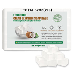 EDSRDRUS 2LB Unscented Glycerin Soap Base front view