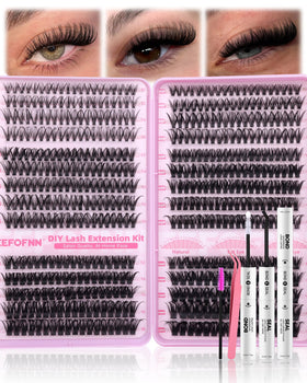 Eefofnn Lash Clusters Kit 560pcs packaging front view