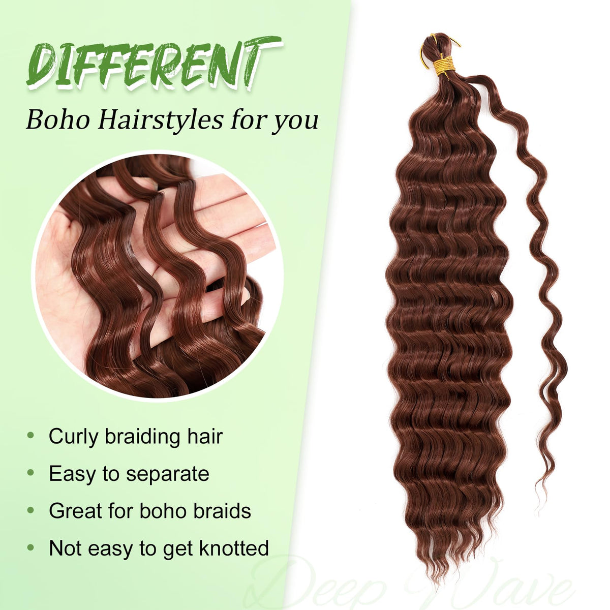 EERYA 18 Inch crochet hair in T1B/30 colour