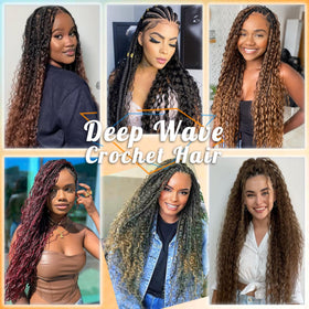 EERYA crochet hair in T1B/30 colour option