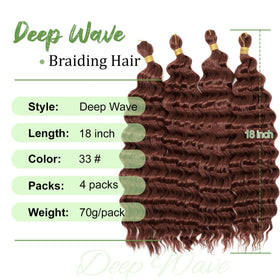 EERYA crochet hair packaging with multiple color options