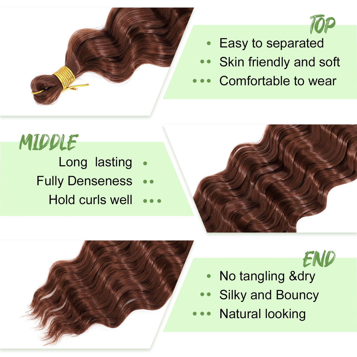 EERYA crochet hair showing deep wave texture
