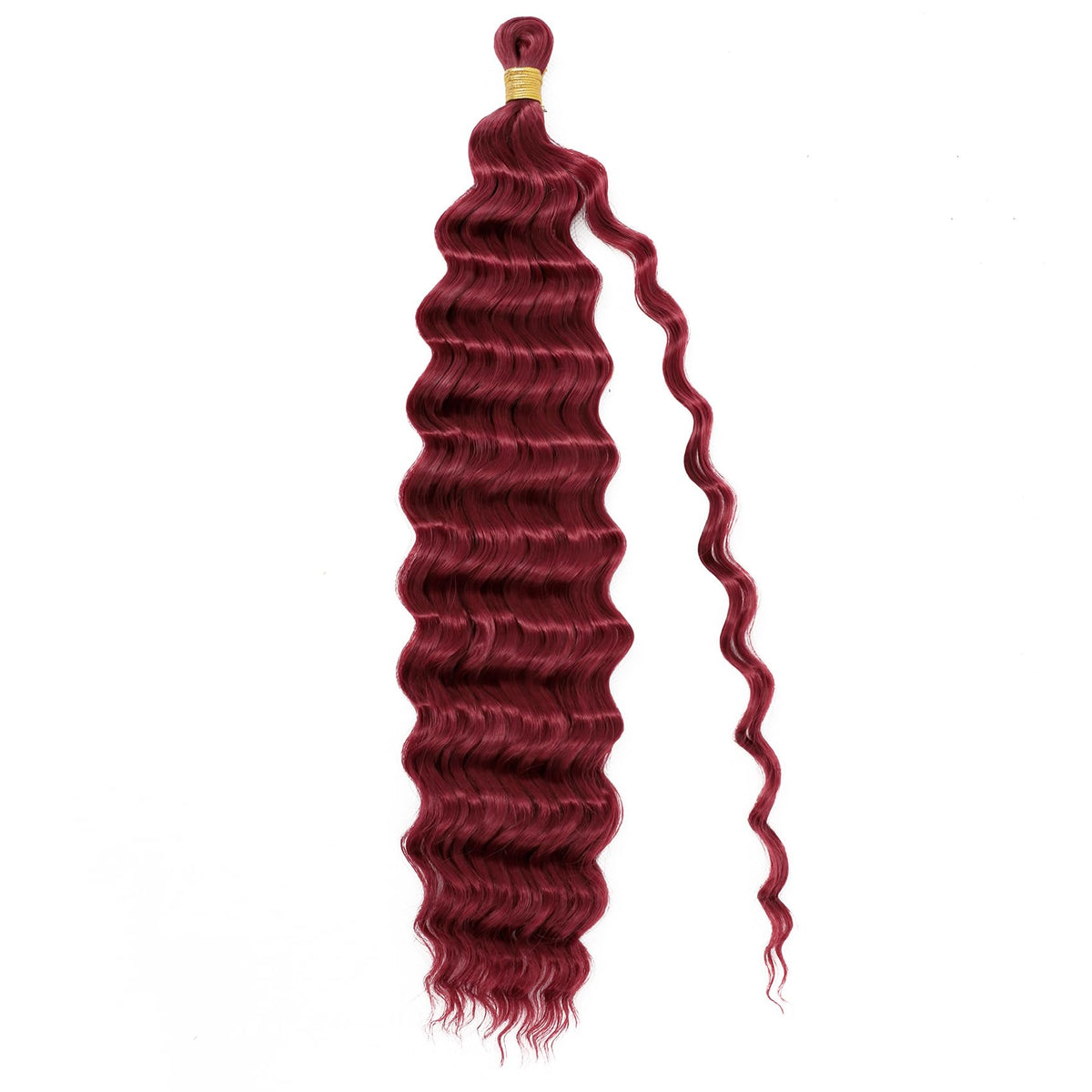 EERYA Long Curly Braiding Hair 18 Inch Burgundy in different angles