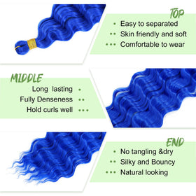 EERYA Long Curly Braiding Hair 18 Inch in packaging