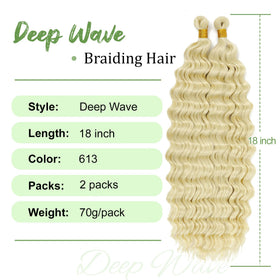 EERYA Long Curly Braiding Hair 18 Inch packaging