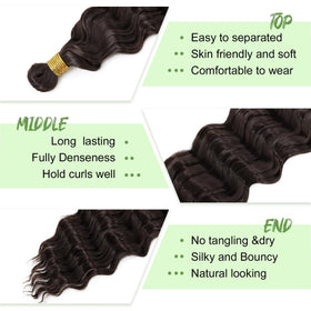 EERYA Long Curly Braiding Hair 18 Inch styled in boho braids