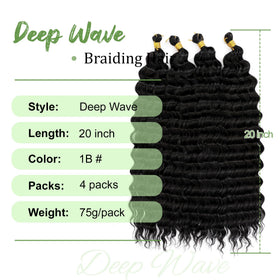 EERYA Long Curly Braiding Hair 20 Inch packaging
