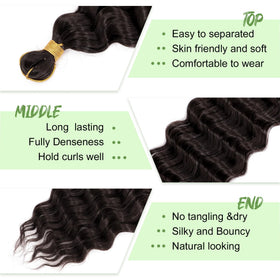 EERYA Long Curly Braiding Hair 20 Inch styled in boho box braids