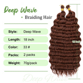 EERYA Long Curly Braiding Hair in packaging