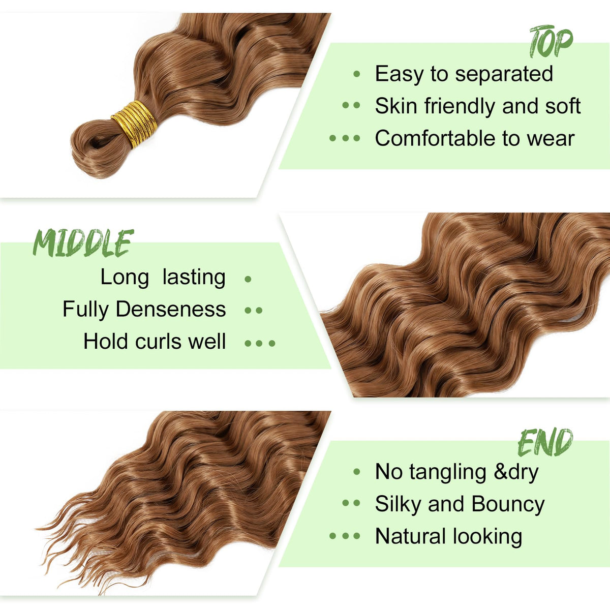 EERYA Long Curly Braiding Hair in various colors