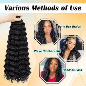 EERYA Ocean Wave Crochet Hair 18 inch lifestyle scene