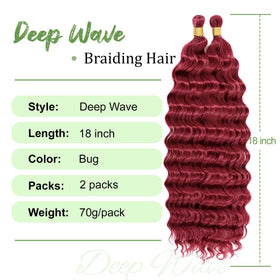 EERYA Ocean Wave Crochet Hair 18 Inch packaging