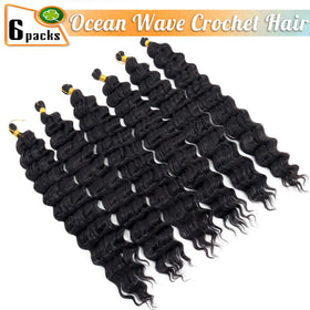 EERYA Ocean Wave Crochet Hair 18 inch packaging