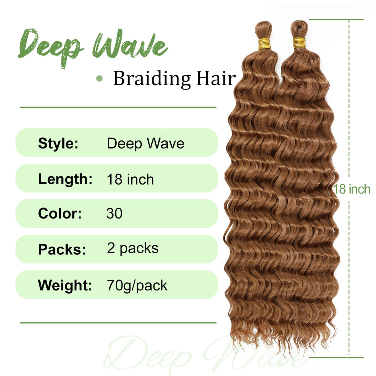 EERYA Ocean Wave Crochet Hair close-up of texture