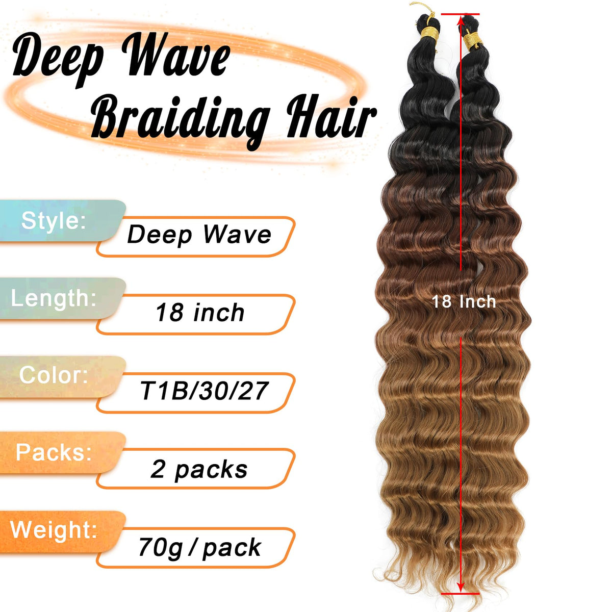 EERYA Ocean Wave Crochet Hair packaging