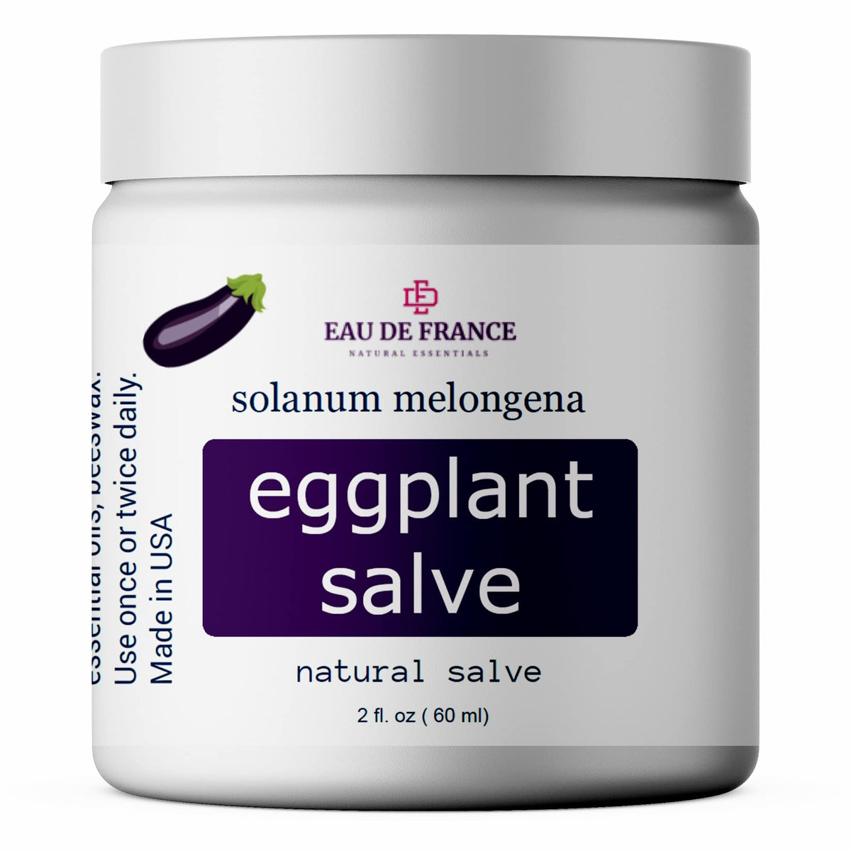 Eggplant Salve Skin Moisturizing Balm front view