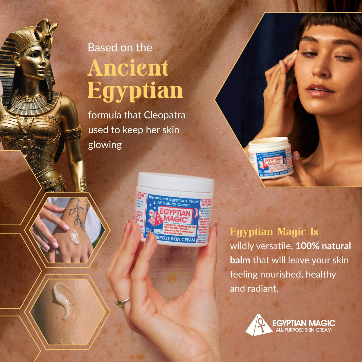 Egyptian Magic All-Purpose Skin Cream 150g jar side view