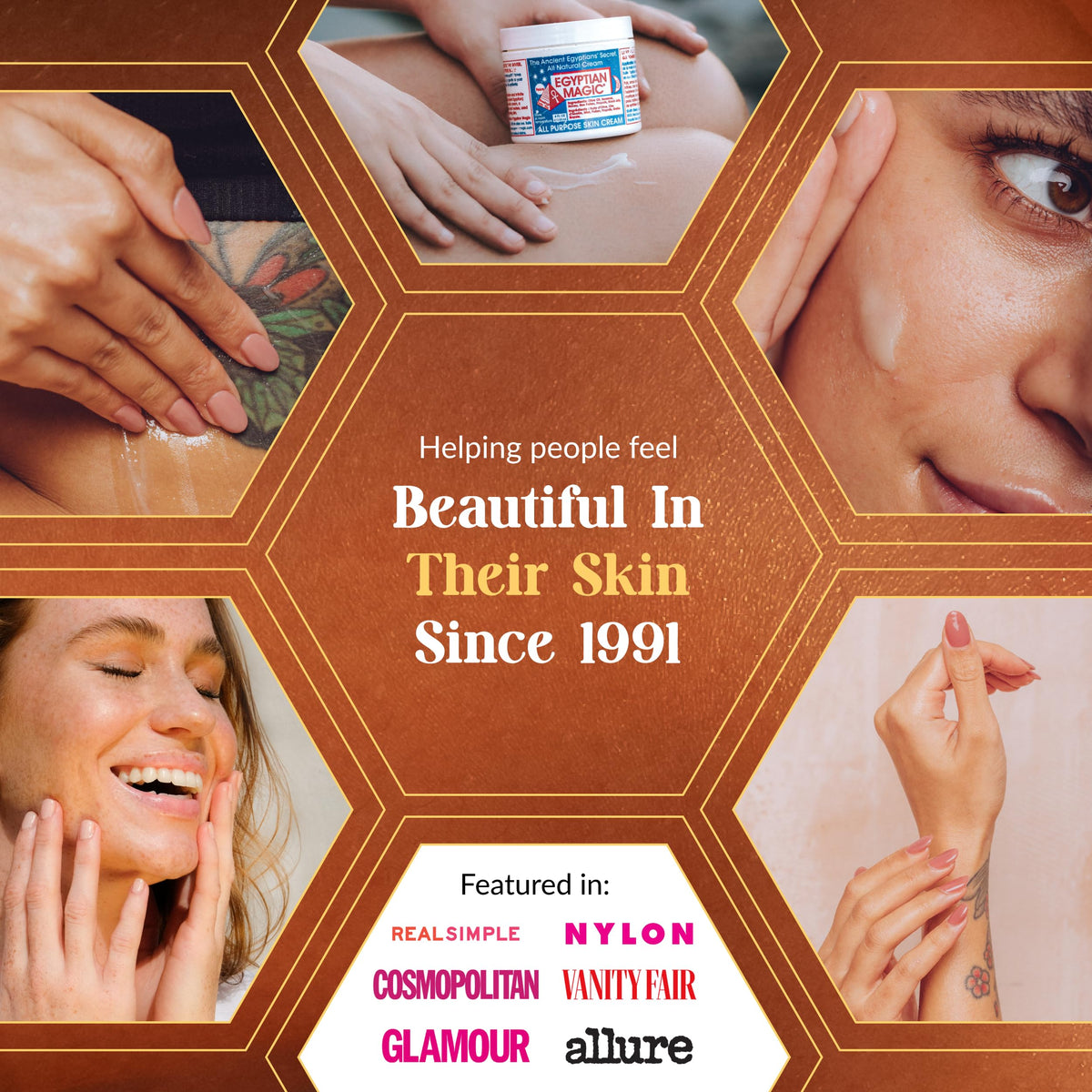 Egyptian Magic Skin Cream 4oz in use on hands