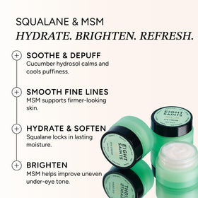 Eight Saints All In Eye Cream application on skin
