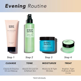 Eight Saints Up the Anti Night Cream application on skin