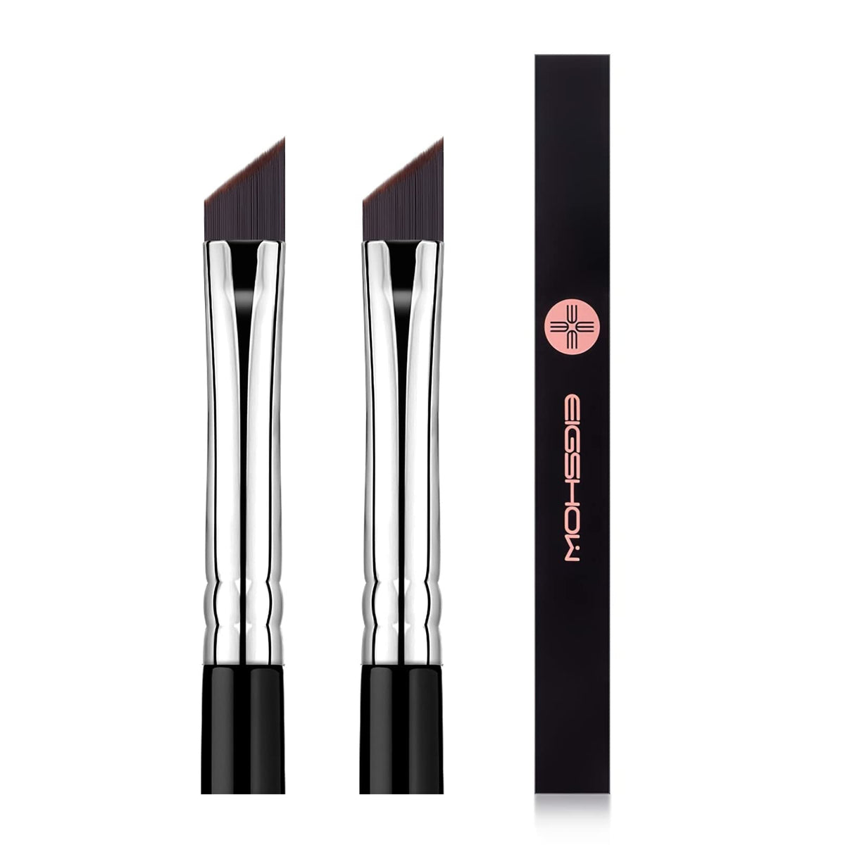 EIGSHOW Eyeliner Brush Fine Angled front view with fine bristles