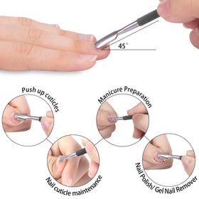 Ejiubas Cuticle Tools in PVC zip storage bag