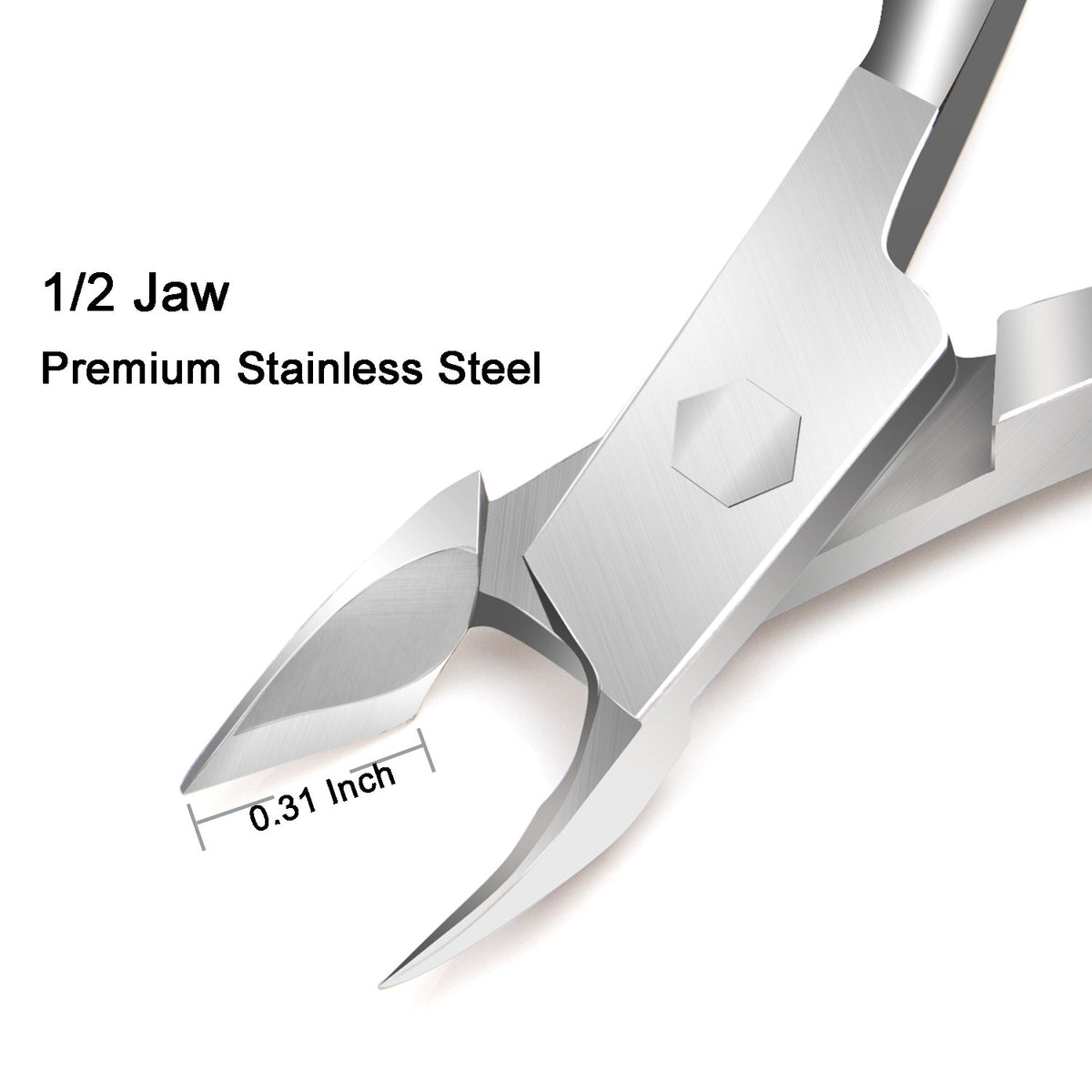 Ejiubas Cuticle Trimmer stainless steel blade close-up