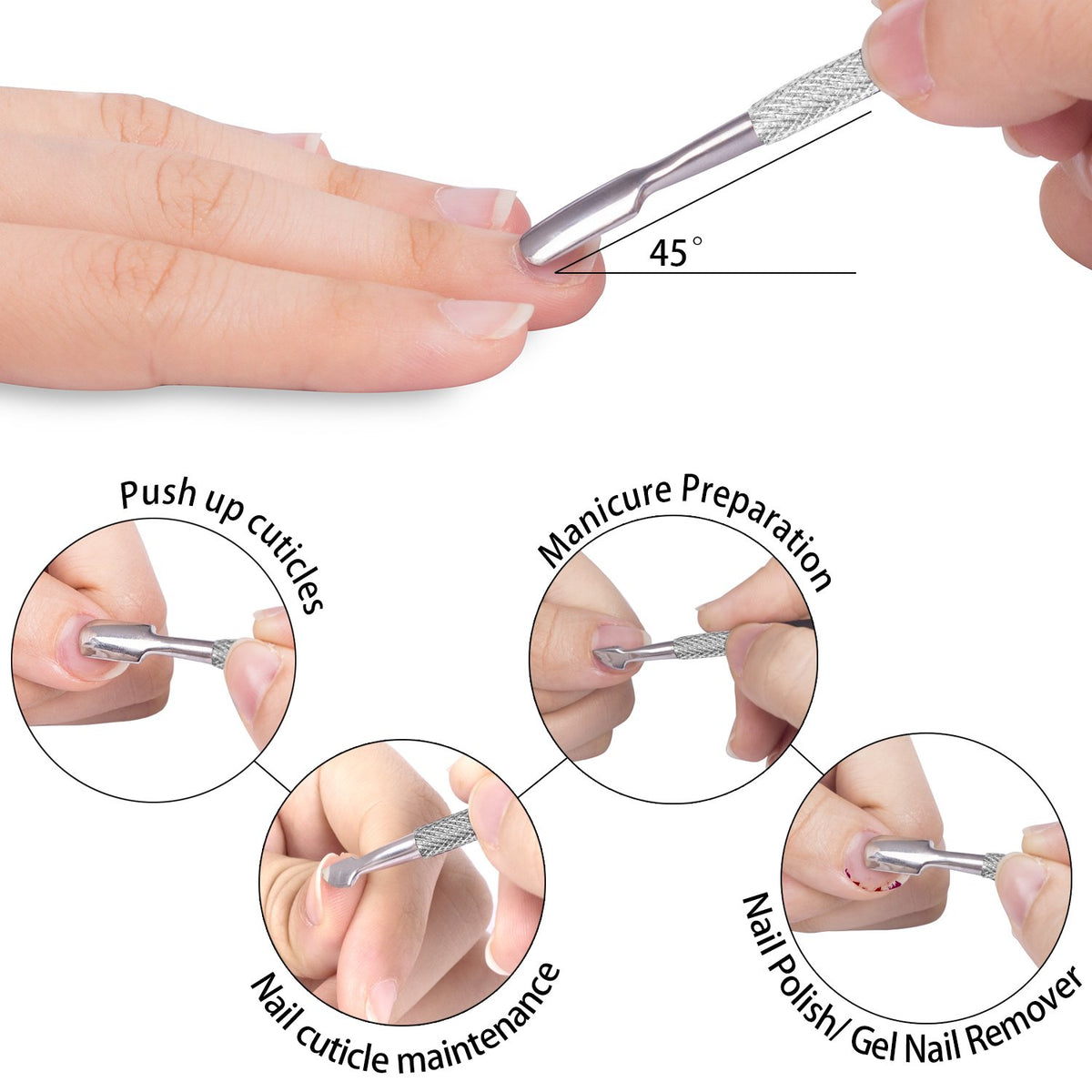 Ejiubas Cuticle Trimmer with protective plastic tip