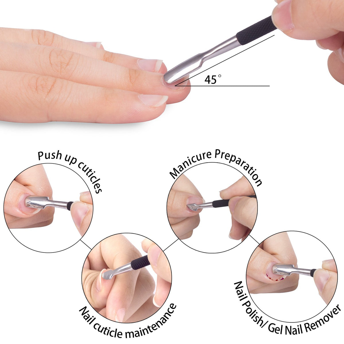 Ejiubas Cuticle Trimmer with protective plastic tip