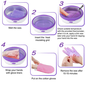 Ejiubas Paraffin Wax Machine in a home spa setting