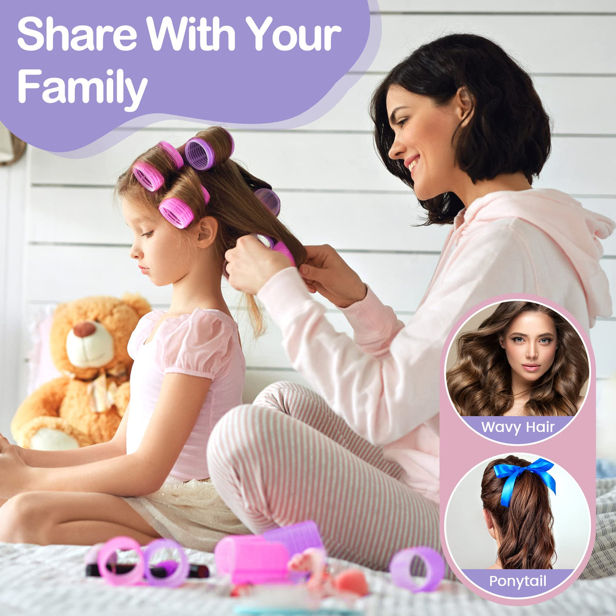 ELASO hair rollers set displayed with packaging