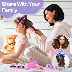 ELASO hair rollers set displayed with packaging