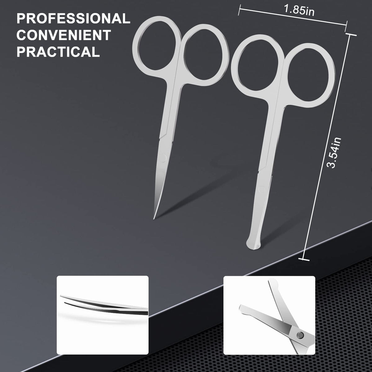 Elegant design of Andrea manicure set in leather case