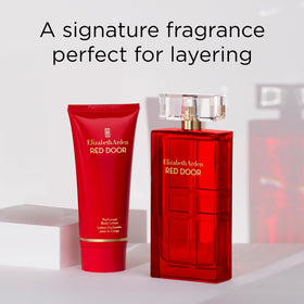 Elegant display of Elizabeth Arden Red Door Eau de Parfum