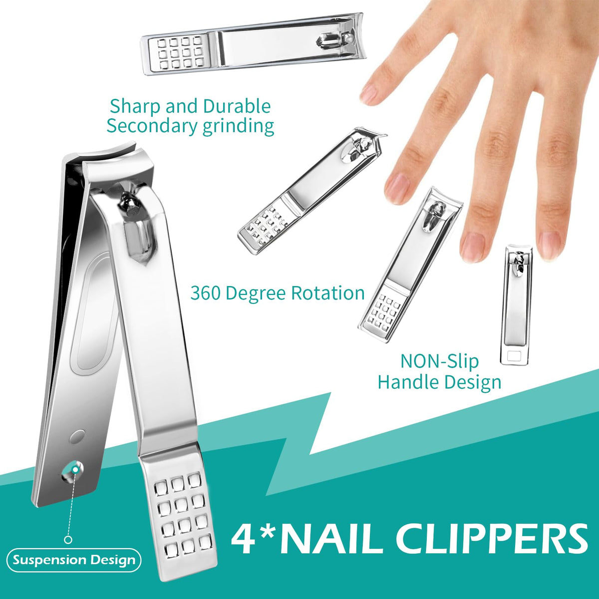 Elegant leather packaging of the nail clipper set