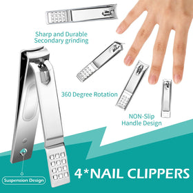 Elegant leather packaging of the nail clipper set