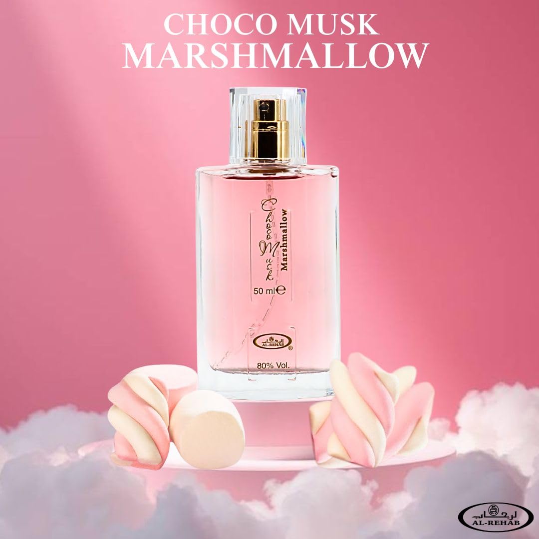 Elegant packaging of Al-Rehab Choco Musk Perfume Bundle
