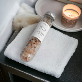 Elegant packaging of NATURAL AMOR Lavender Spa Gift Set