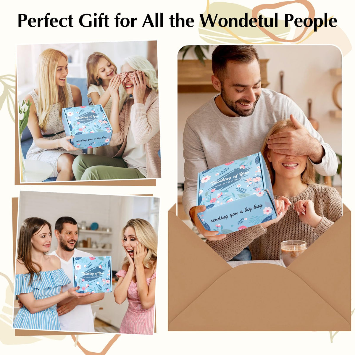 Elegant packaging of the GiftPeak gift basket