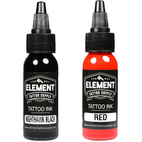 Element Tattoo Supply Ink Set packaging and bottles
