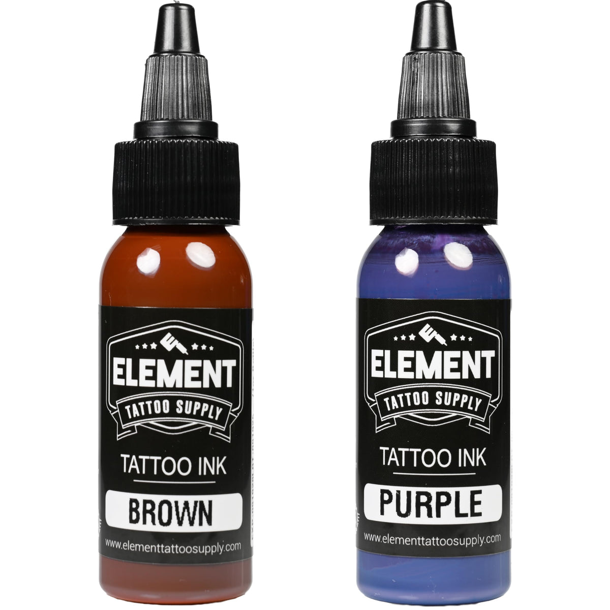 Element Tattoo Supply Ink Set with 10 individual ink bottles