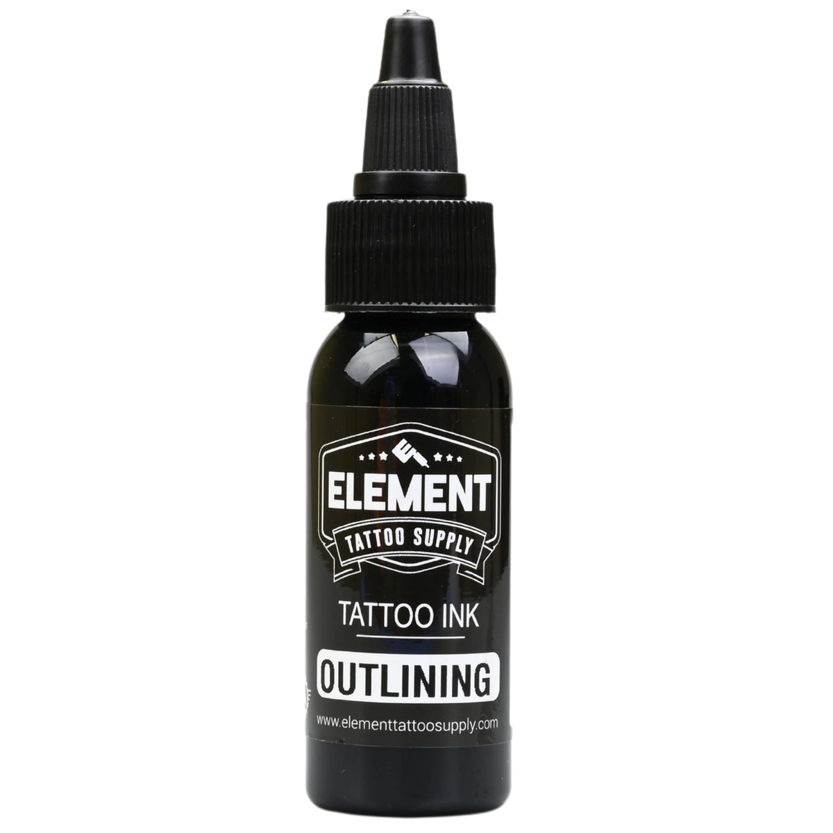 Element Tattoo Supply Ink Set with mixed grey tones on skin