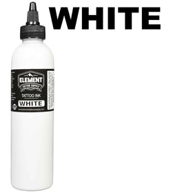Element Tattoo Supply White Tattoo Ink 8oz bottle with tattoo supplies