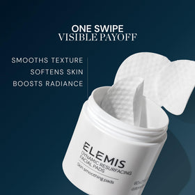 ELEMIS Dynamic Resurfacing Facial Pads in use on skin